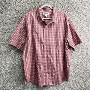 Duluth Trading Co Shirt Men’s 2XL Wrinklefighter Plaid Relaxed Fit Short Sleeve